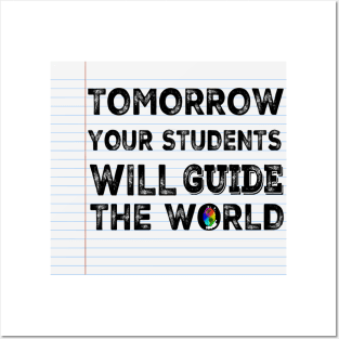 Tomorrow your student will guide the WORLD Posters and Art